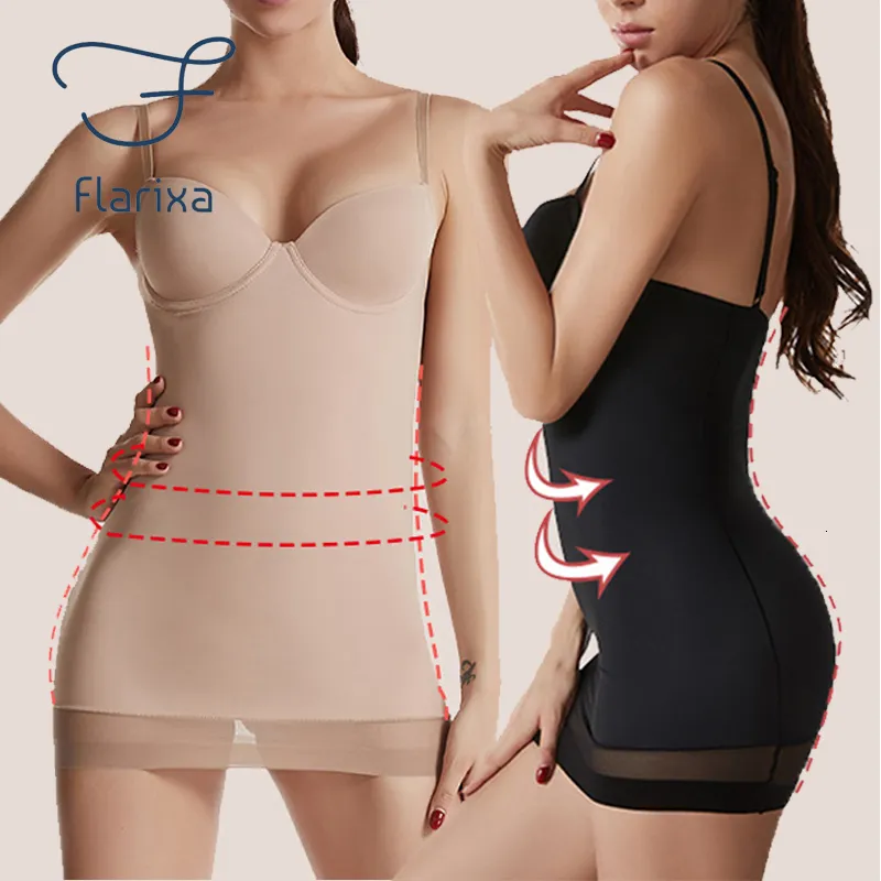 Vita Tummy Shaper Flarixa Trainer Corsetto da donna Body Shaping Gonna Hip Lift Sottoveste senza cuciture Biancheria intima dimagrante Shapewear 230628