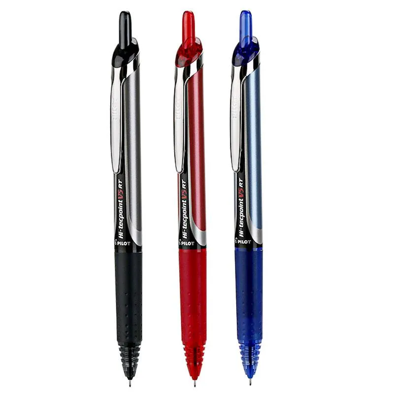 Pensje 6pc/działka pilot prasa Pen Pen Bxrtv5 0,5 mm czarny/niebieski/czerwony typ igły Pen BXSV5RT Wymienna szkoła uzupełniająca