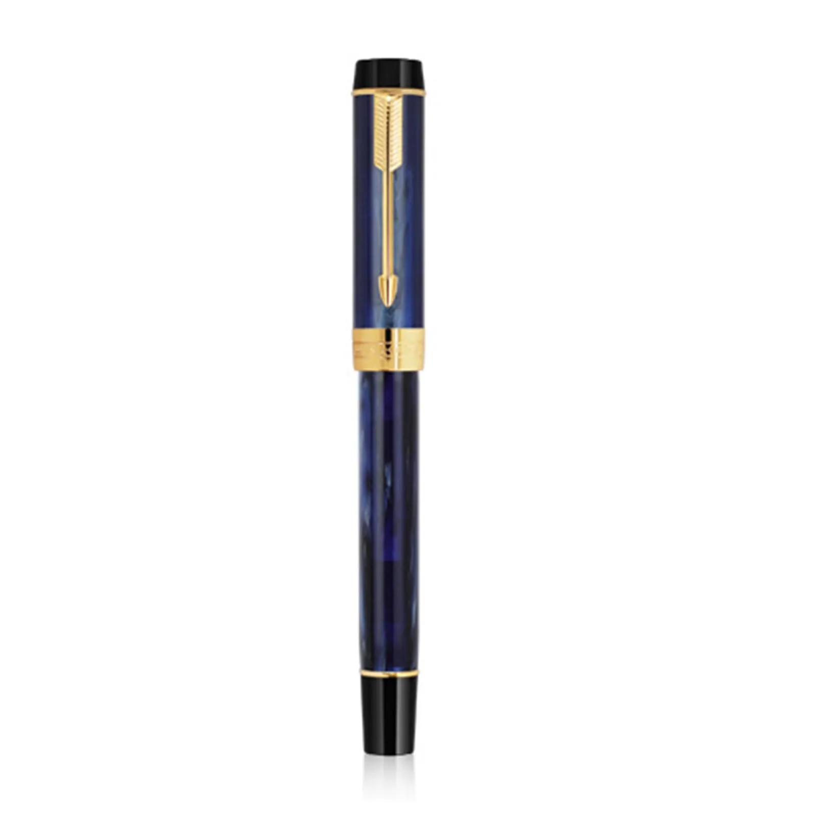 Stylos Jinhao 100 mini-résine Fountain Pen centennial Clip Iridium f Nib avec convertisseur Business Office écrivant des stylos d'encre cadeau