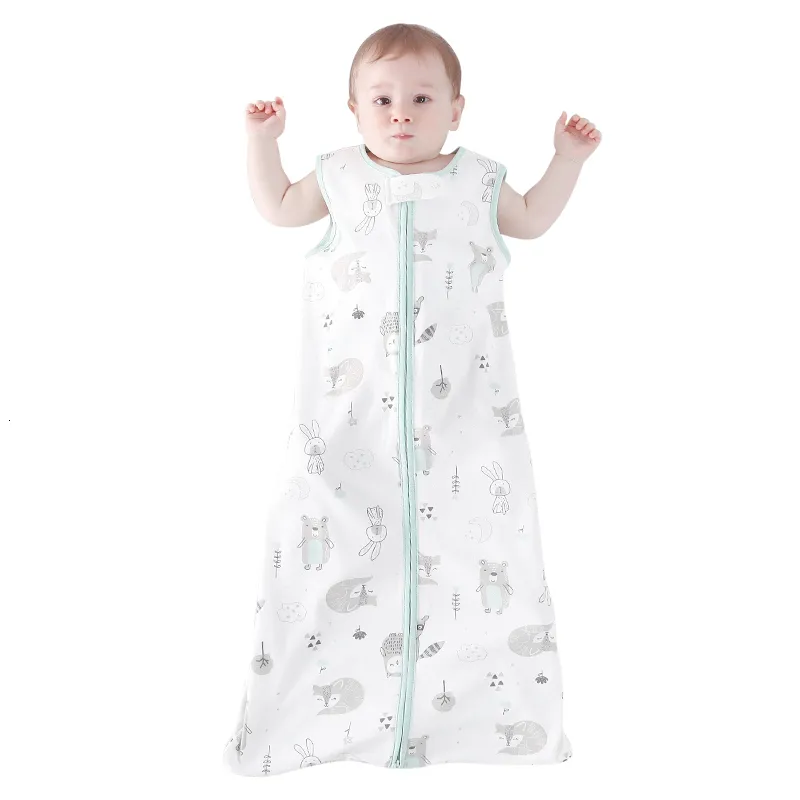 Summer Baby Sleeping Bag: 100% Muslin Cotton, Thin Breathable