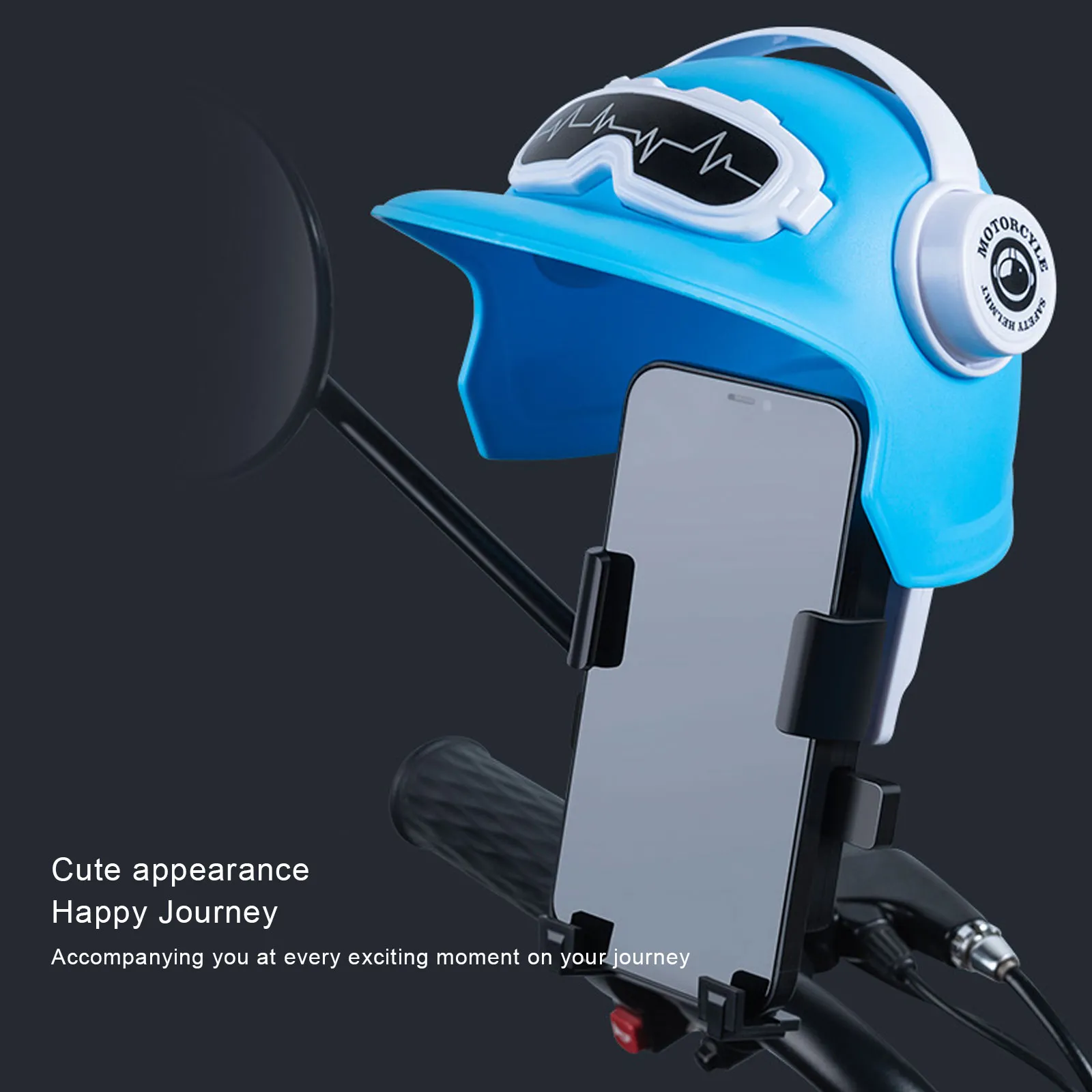 Motorcycle Mobile Phone Holder Sunshade Umbrella Waterproof Small Helmet Sunscreen Phone Stand Bracket Car Accessories Drop Ship