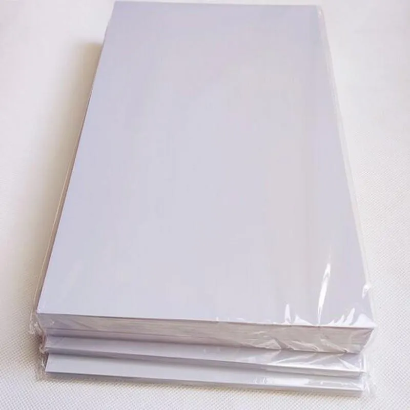 Maskin Vit ID -kort Utskrift Material Tom Inkjet Print PVC Sheets A4 50Sets Enside Side 0,43 mm tjock