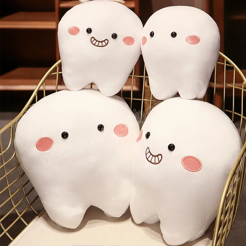 25/35 CENTIMETRI Kawaii Simulare Denti Peluche Interessante Peluche Cuscino Farcito Morbido Cuscino Bambola Regalo per Bambini Ragazze Compleanno