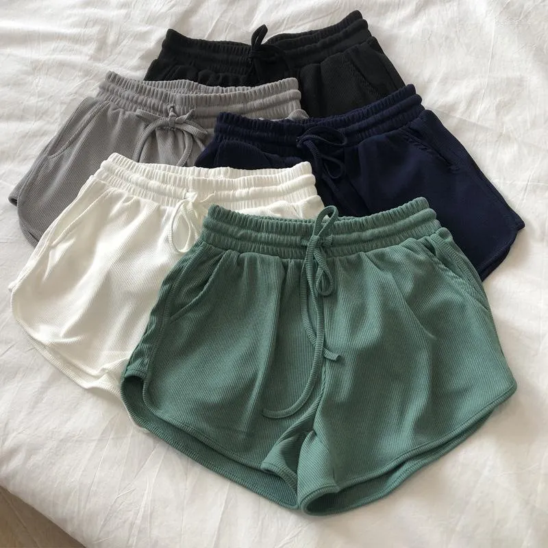 Aktive Shorts für Damen, Sommer, Schlafhose, dünn, locker sitzende Pyjamahose, Heim-Fitnessstudio, Laufen, Biker, Spandex