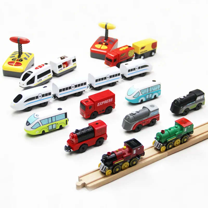 ElectricRC Spoor RC Elektrische Trein Magnetische Trein Diecast Slot Speelgoed Geschikt voor Standaard Houten Trein Spoor Houten Spoorweg kinderspeelgoed voor jongen 230628