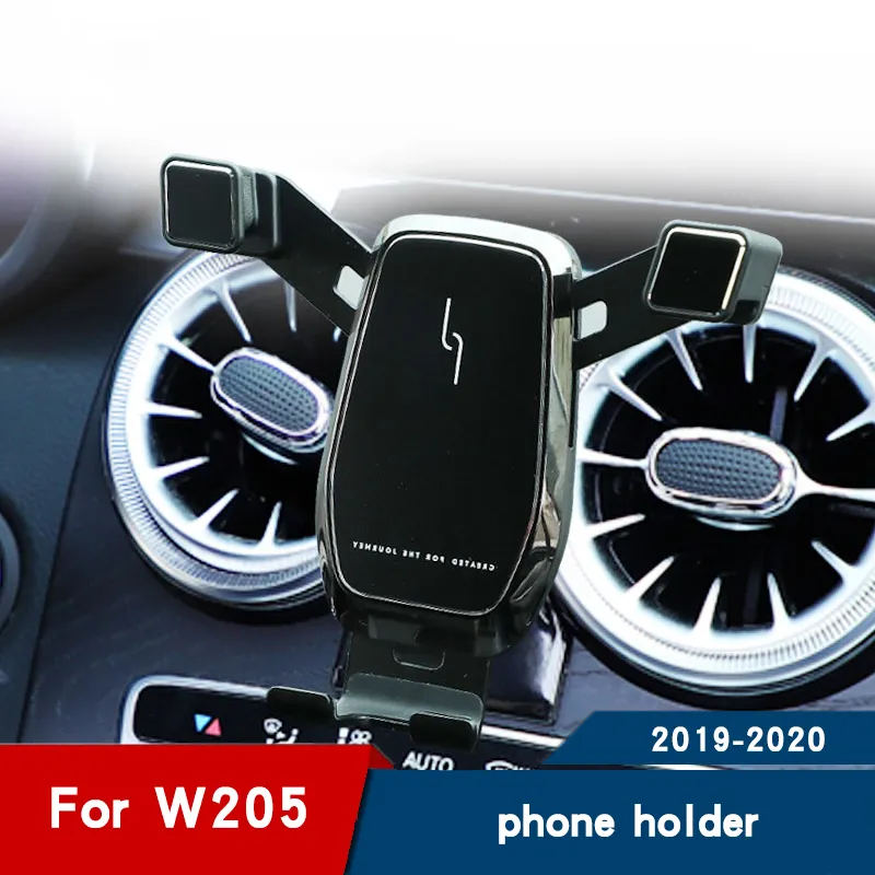 Soporte de teléfono de coche para mercedes-benz W205 C205 S205 coupe amg air vent soporte de teléfono móvil c-class accesorios de soporte de teléfono móvil