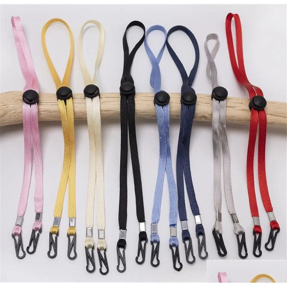 Annan hemlagringsorganisation Justerbar ansiktsmask Lanyard Handy Bekväm hållare Rope Anti-Lost Anti-Drop Hanging Neck Himer Dhcag