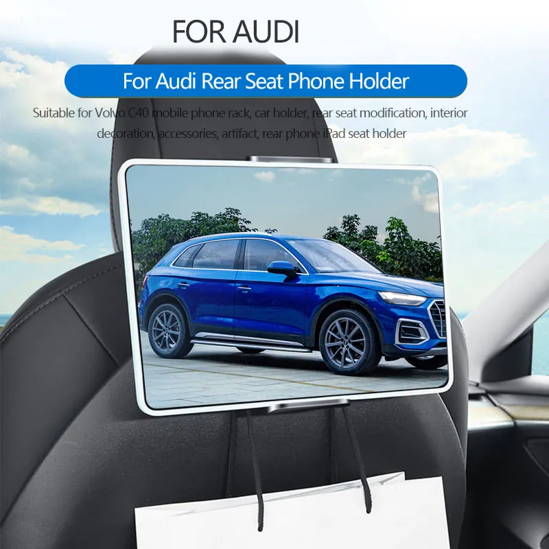 Per Audi Q7 Q5 Q6 A7 A6 A4 A3 Q3 4 A5 Q8 nel sedile posteriore dell'auto supporto per tablet iPad per telefono cellulare Accessori per auto