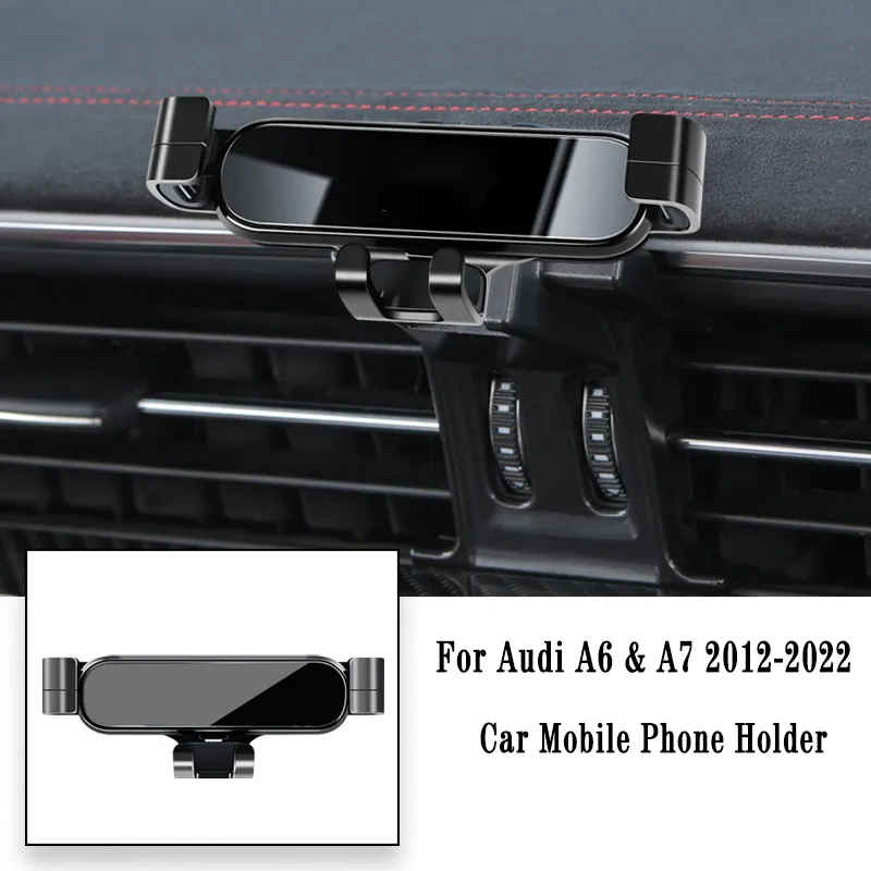 Posiadacz telefonu samochodowego do Audi A6 A7 C8 4A2 4A5 4GH 4GJ 2012-2022 GRAVITY NAVIGATY Wspornik powietrza