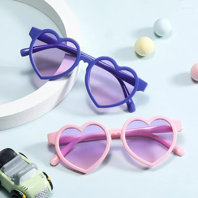 Солнцезащитные очки Fashion Heart Kids Brand Girls Boys Baby Eyewear Outdoor Солнцезащитные очки