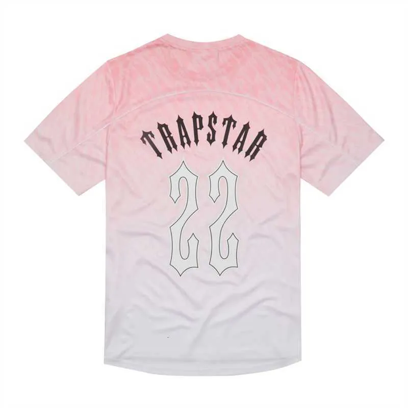Camisa masculina de design Trapstar Football Jersey t Shirts Casais Letter T-shirts Women Trapstars Trendy Pullovers Tees Wn21