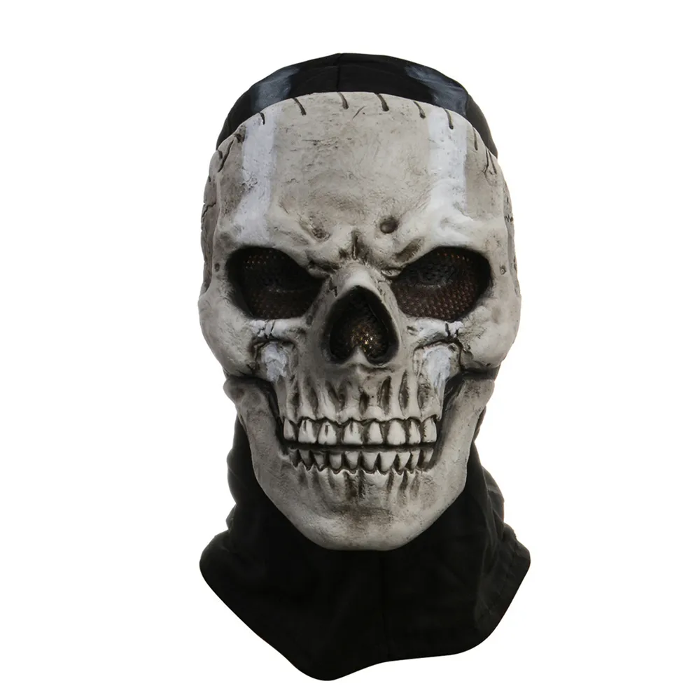  Ghost Mask MW2 Skull Full Face Mask Black Balaclava Ghosts  Skull Full Face Mask… : Clothing, Shoes & Jewelry