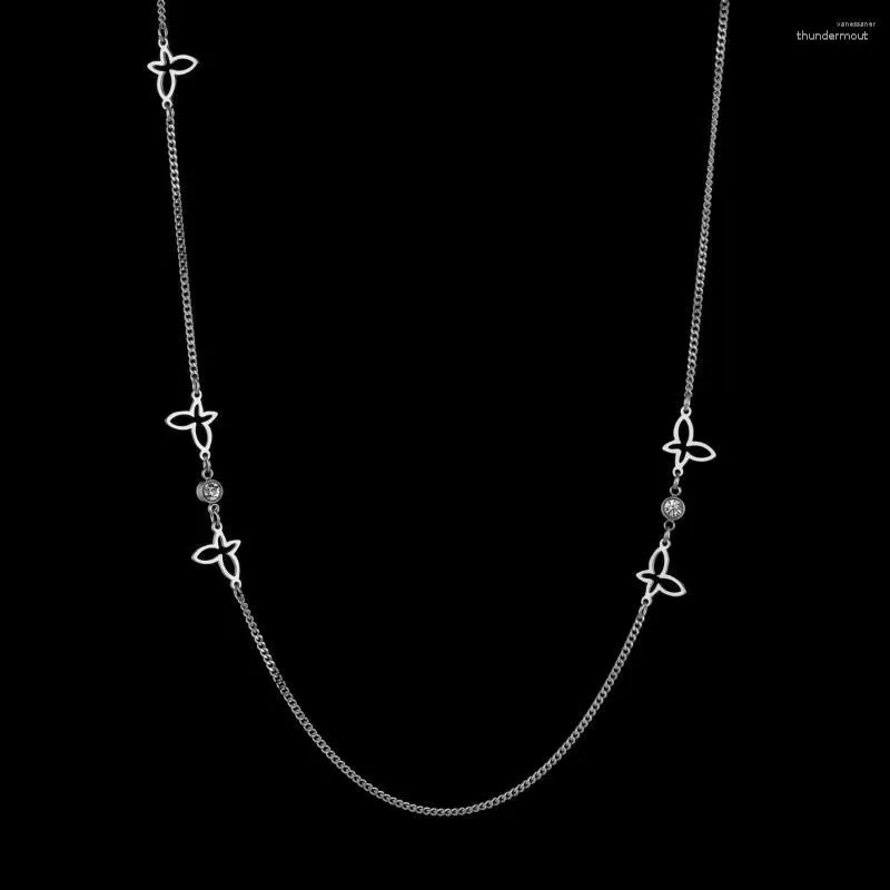 Kettingen Roestvrij Stalen Ketting Goud Of Zilver Kleur Eenvoudige Modieuze Diamant Vlinder Voor Vrouwen Meisje Memorial Day Gift