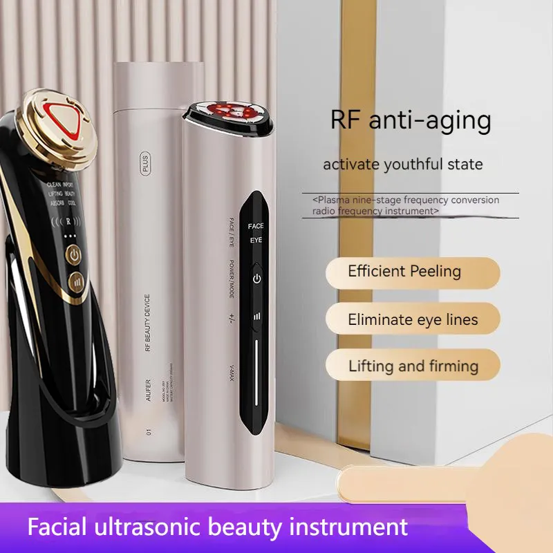 Portable HIFU PLUS 9 niveau fréquence instrument de beauté impulsion couteau à ultrasons RFmicrocurrent levage peau raffermissant anti-rides soins de la peau instrument facial