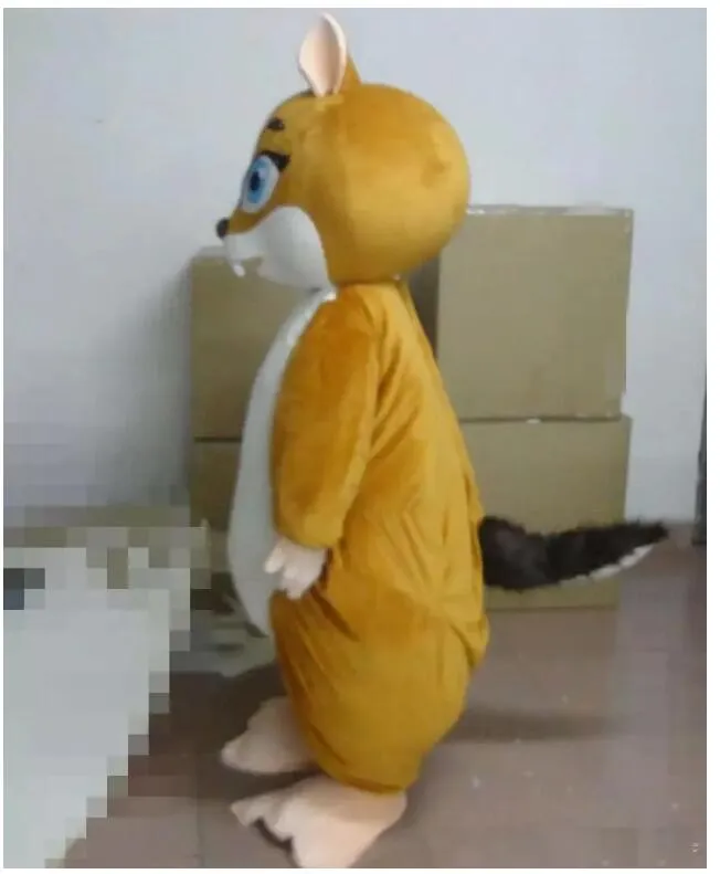 2023 Discount factory sale a squirrel mascot costume with blue eyes for adult to wear