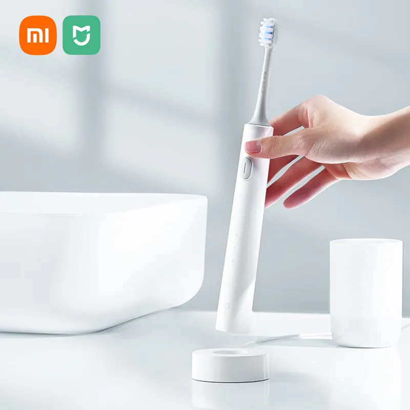 XIAOMI MIJIA oryginalna elektryczna soniczna szczoteczka do zębów T301 bezprzewodowy ultradźwiękowy wibrator do zębów wybielanie szczotka do czyszczenia higieny jamy ustnej