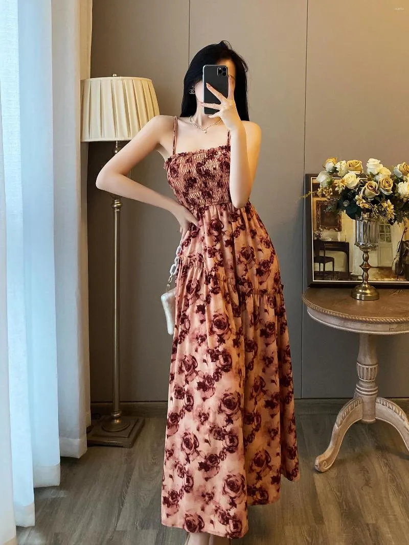 great beach dresses STYLEWORD Women's V Neck Spaghetti Strap Summer Dress Skater Casual Dr –  Fumba Store main image 0