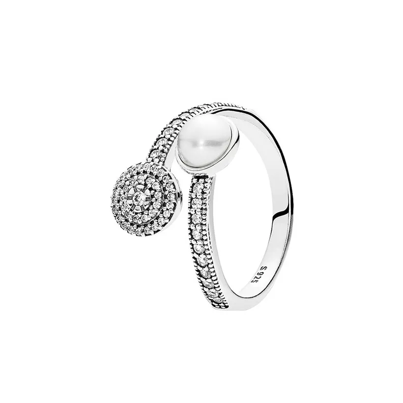 Anillo pandora outlet perla blanca