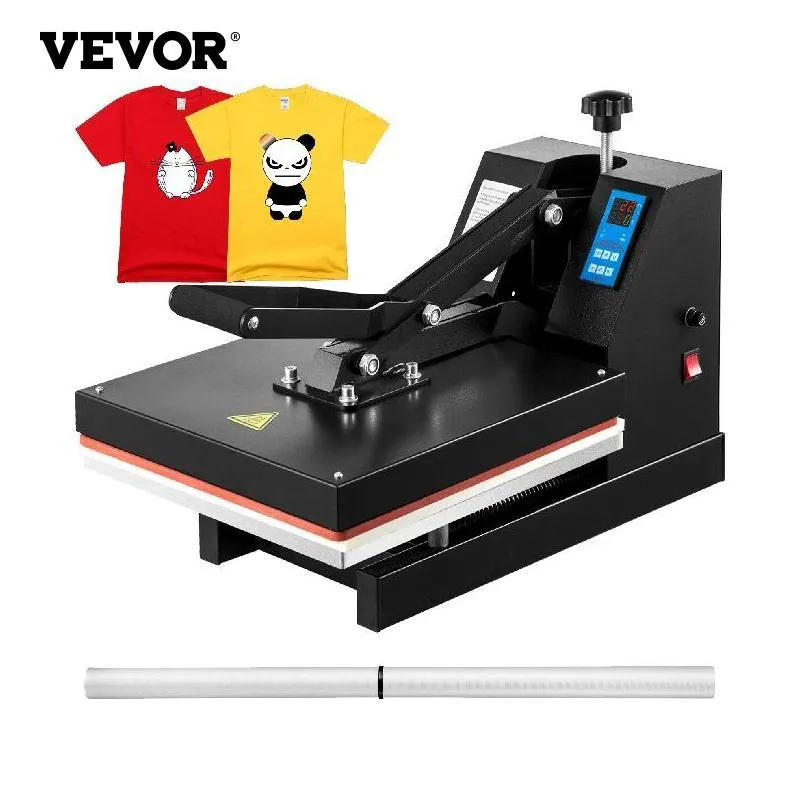 Enveloppement Vevor 15x15 pouces Press Press Machine de sublimation 1400W Contrôle de température semi-automatique Prince transfert pour le tissu de tshirts