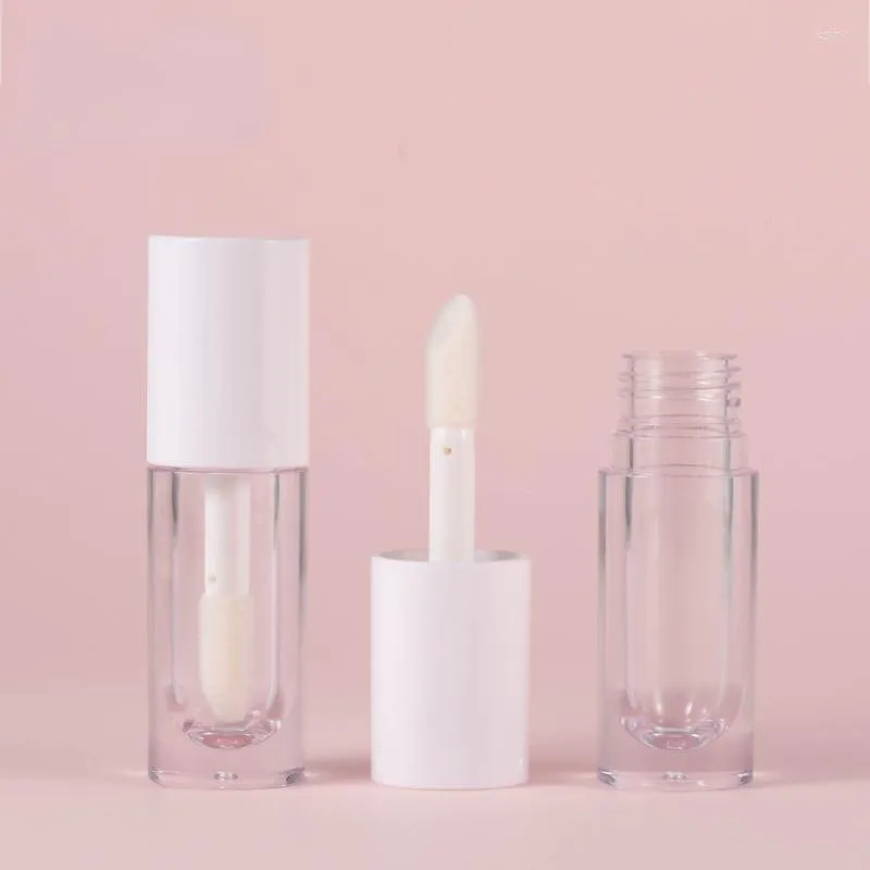 Storage Bottles 6.5ML Transparent Lipstick Refillable Bottle Lip Glaze Tube Coarse Cosmetic Makeup Package Gloss Tubes