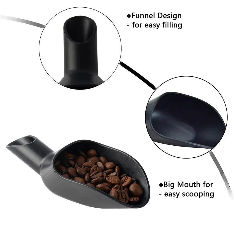 Cucchiaio Dosatore Per Caffè 2 In 1 In Acciaio Inox | Misurino Con Clip Per Sacchetto | 1 Cucchiaio | Multiuso Per Tè E Proteine