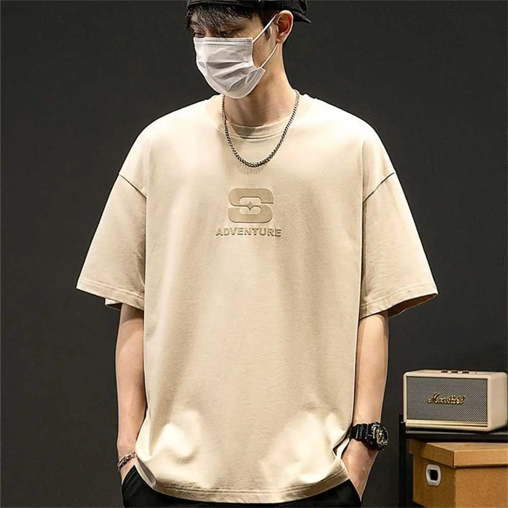 2023 MEN'S T-Shirt Summer Fashion Sweater Sweater Student Top Top Corean Short Propositile Simple Men65ba