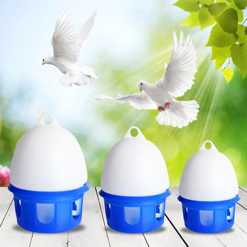 Matar fågelvatten hållbar automatisk duva vattenmatare dricker med handtag bärbar vattenbehållare enkel montering och ren