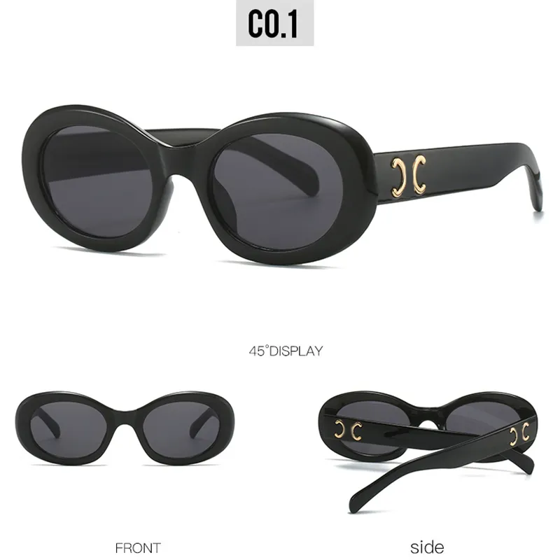 Vintage Oval Sunglasses - Classic Retro Style, Versatile  display picture 1