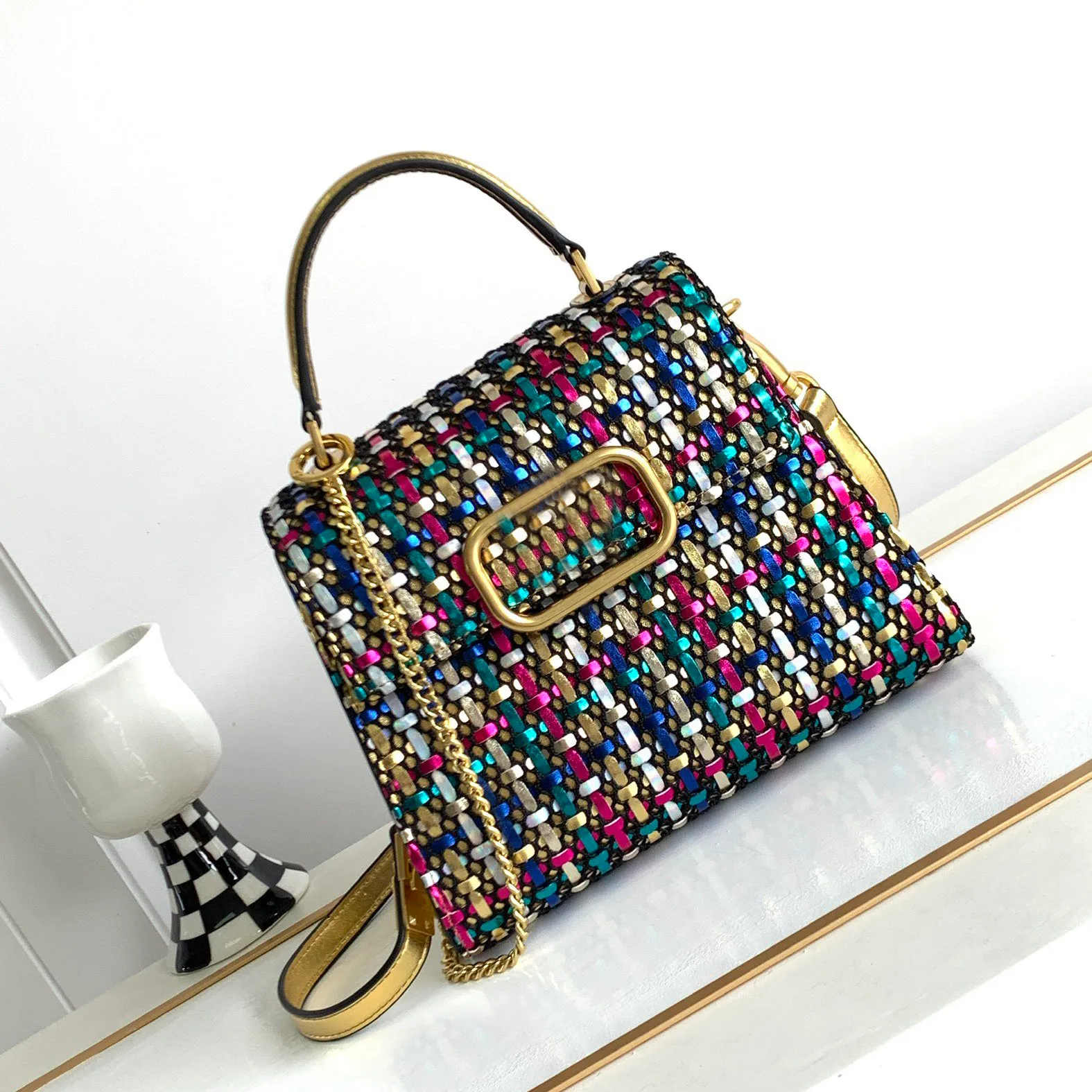 DHgate Designer Knitted Tote Bags for Women Luxury Quality Purses New Spring and Summer Handbags Bags Luggage Accessories