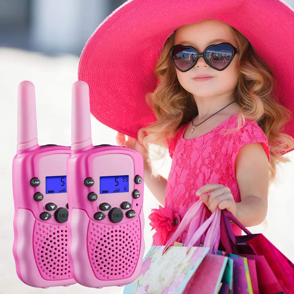 Brinquedos para meninas de 3 a 12 anos: Walkie Talkies para crianças  Presentes de aniversário para meninas Idade 3 4 5 6 7 8 9 10 Crianças  Camping Brinquedos ao Ar Livre