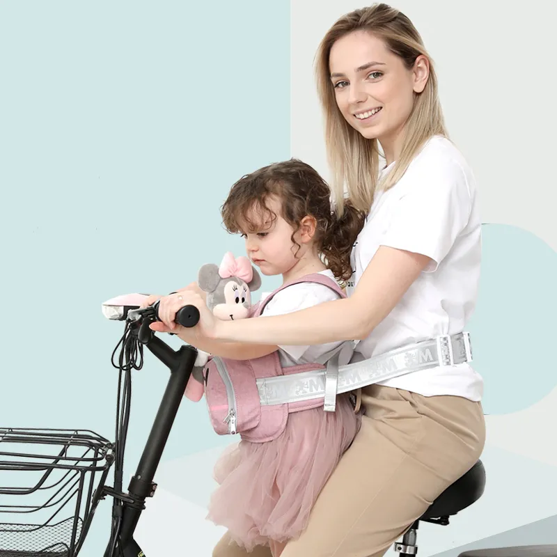 Bébé marche ailes Dinsey enfant ceinture de sécurité moto vélo protecteur gilet réglable sangle de sécurité enfants antichute pliable stockage 230628