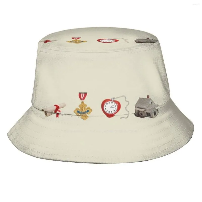 Berretti (possono contenere spoiler) unisex estate estate per la protezione solare cappello da cappello spaidario di diploma cerebrale leone bravery medaglia tin man cuore