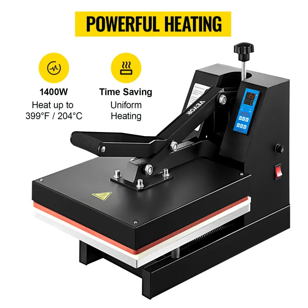 heat press, sublimation machine, 15x15 inch