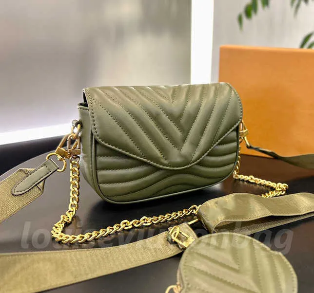 Tasarımcı çanta lüks Omuz Çantaları yeni dalga balck tek kollu çanta postacı çantası Deri Crossbody tasarımcı Flip zincir çanta çanta omuz askısı çanta Tasche 104278