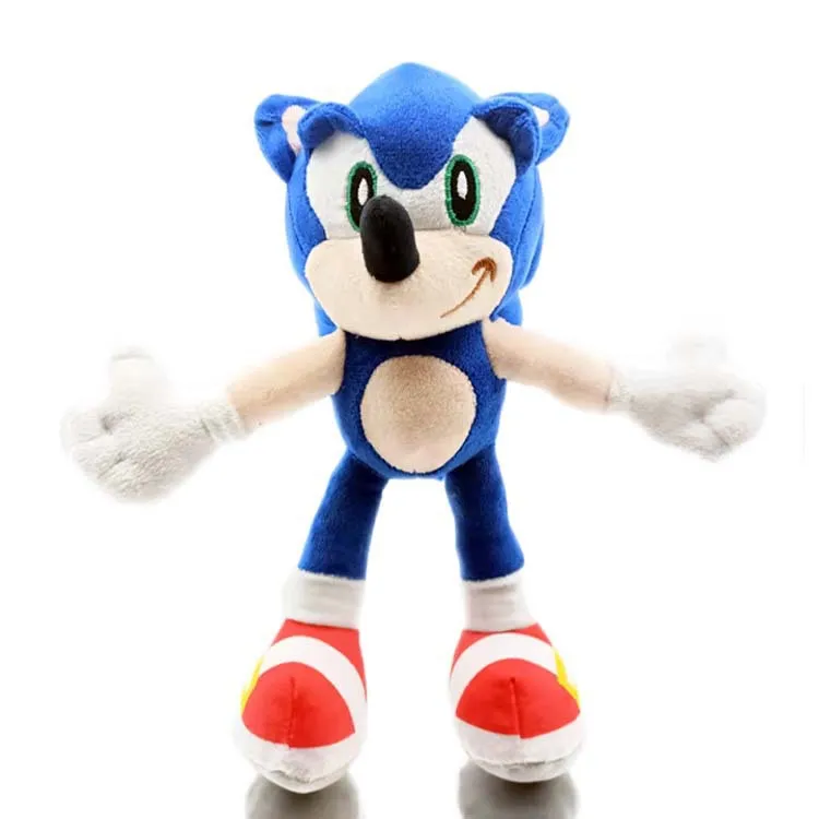 8 pouces 10 pouces 18inc Sonic jouets en peluche doux animaux en peluche poupée hérisson figurine pour enfants jouets cadeaux de noël