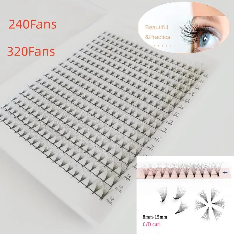 False Eyelashes Premade Volume Fans Pointy Base 7D 10D 12D Eyelash Fan