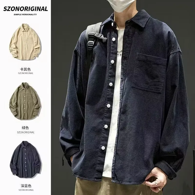 Camicie eleganti da uomo Camicie da uomo a maniche lunghe primavera e autunno di alta qualità Camicia casual da lavoro versatile di tendenza retrò giapponese 230629