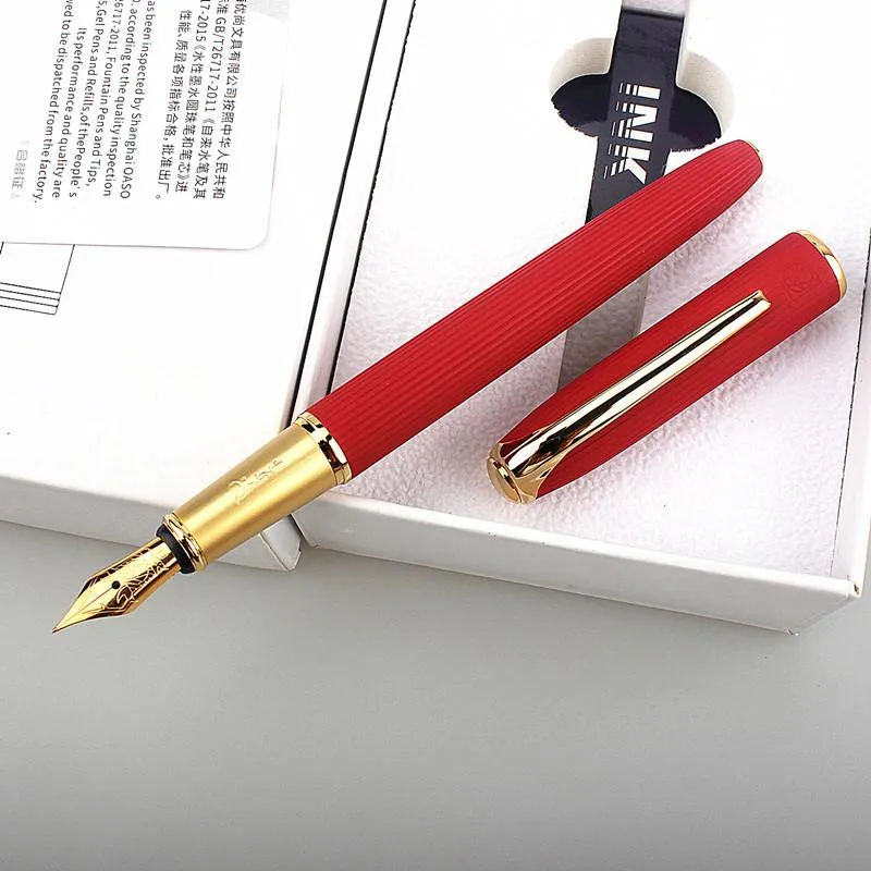 Pens Picasso 916 Novo caneta de caneta de metal elegante Retro Design EF0.4mm Menção de tinta para escrita Escola de assinatura de negócios de escritório