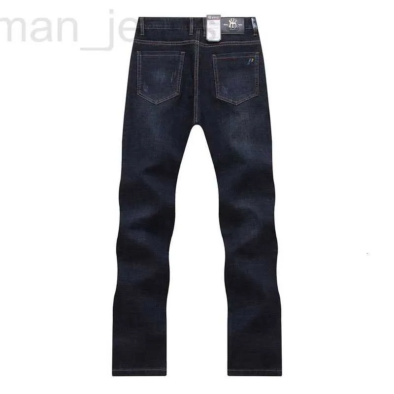 Men's Jeans designer high-end men's jeans pants large size pure cotton thickened straight tube medium waist O19Z