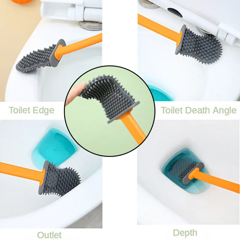 Shell toilet on sale brush holder