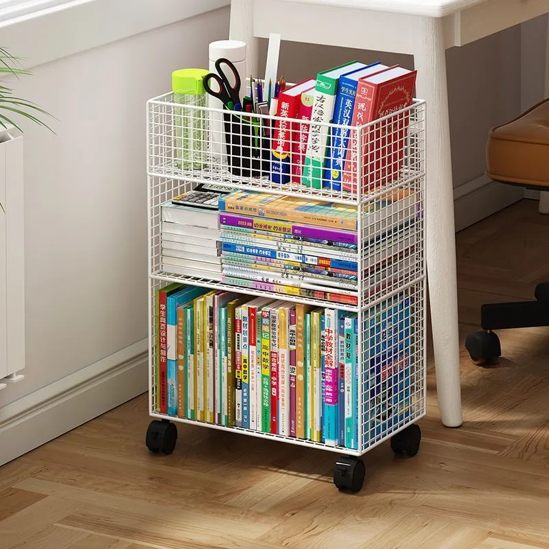 Badkamer Planken Mobiele Boekenkast Onder Tafel Rekken Van Vloer Tot Plafond Boekenstandaard Middelbare School Student Klaslokaal Bureau Zijopslag Boeken in dozen 230628