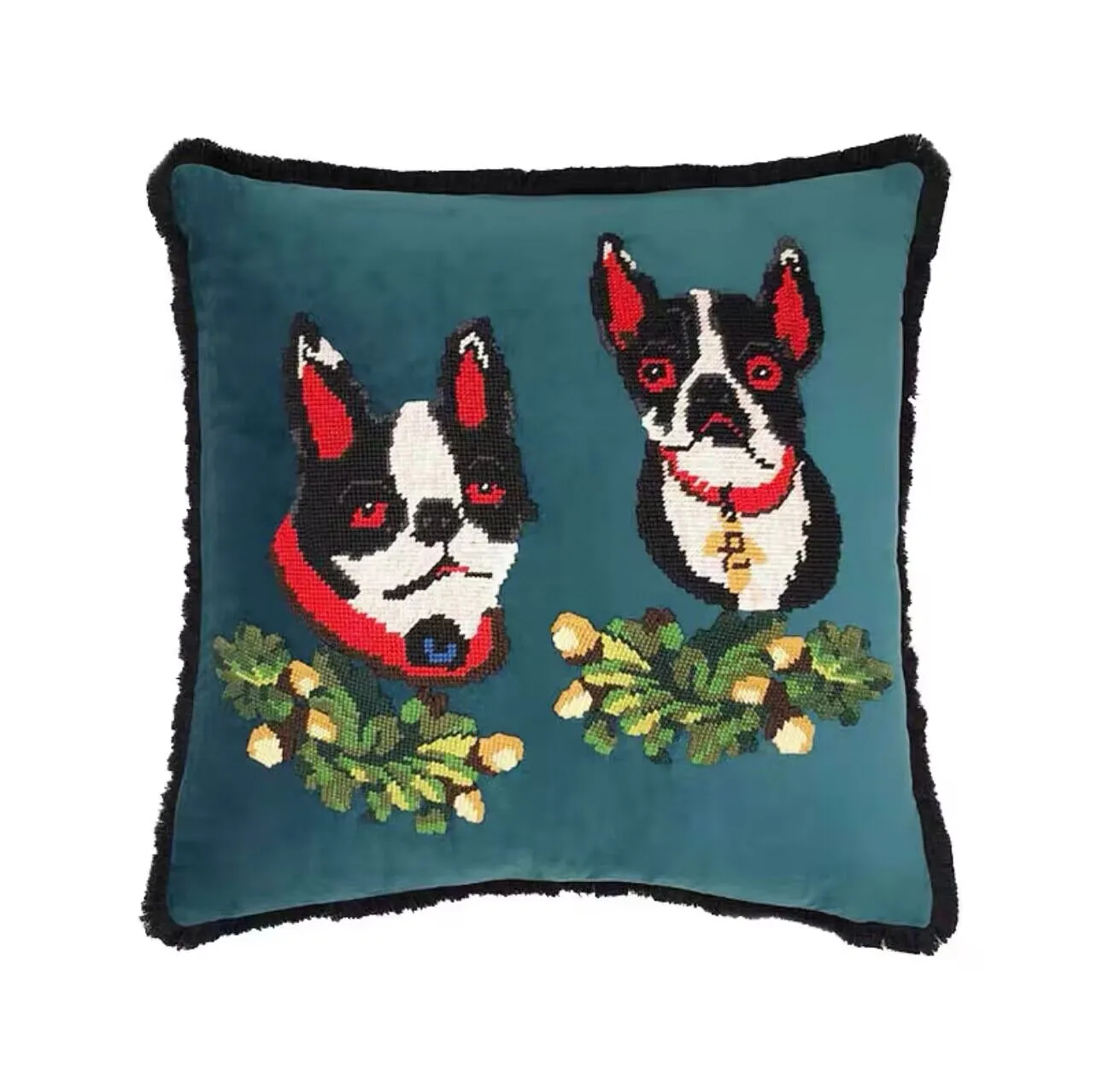 Luxury Designer Embroidered Signage Craig Conover Pillows Cushions