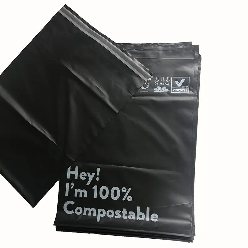 Envelopes SHERPEN 50 pçs/lote Biodegradável Saco Compostável Organizador Eco Courier Mail Bags Poly Mailers Seal Mailing Envelope Delivery Bag