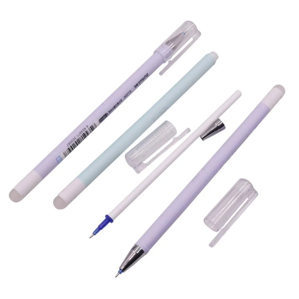 Długopisy 48 PCS Blue Ink Wysokiej jakości Pen 0,38 mm igły NIB Erassable Gel Pen Student Office School Office Model 1204 Pen