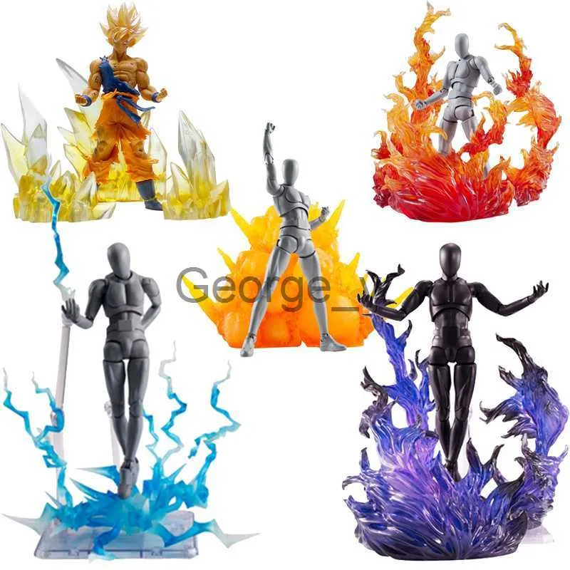 Minifig 38 Style Specjalny efekt uderzenia Model Flame Lightning Ice Rock Crystal One Place Action Sceny Sceny Specjalne Akcesoria J230629