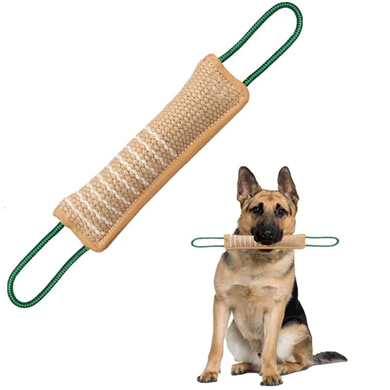 Dog Toys Tuggar Hållbar träning Tug Toy Bite Stick Chew för stora hundar German Shepherd Interactive Pet Supplies Outdoor 230628