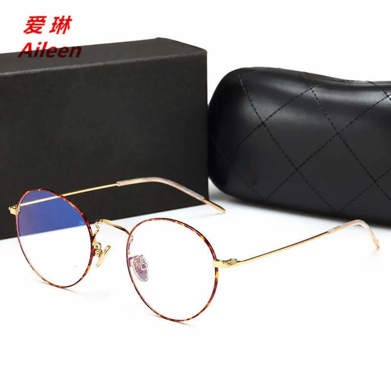 Wholesale of sunglasses New Metal Pattern Edge Flat Light Glasses Art Harajuku Circular Frame Mirror 885200