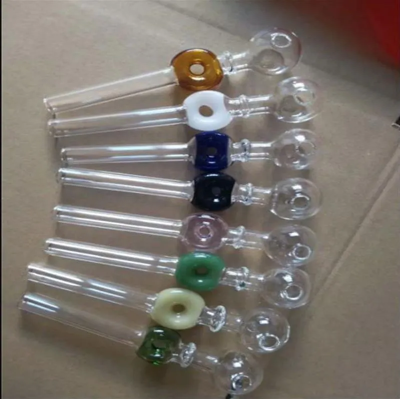 Fabrication de pipes à fumer en verre Bangs de narguilé soufflés à la bouche Nouvel anneau coloré Grande marmite à ébullition directe à bulles