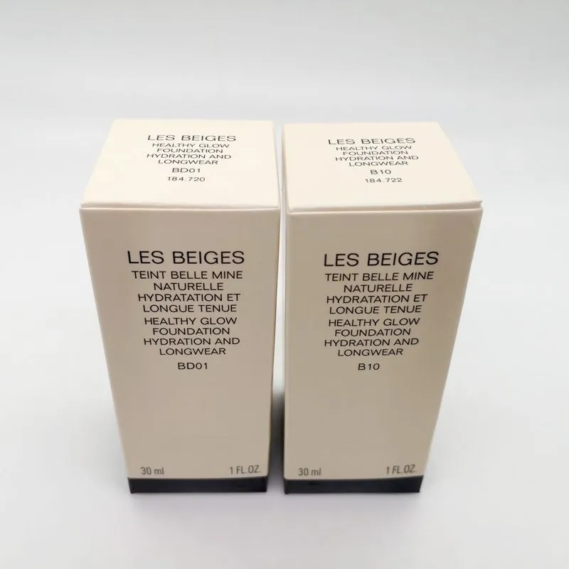 Marca LES BEIGES Base Brilho Saudável Hidratação BD01 B10 maquiagem Base Líquida 30ml 1fl.oz Maquiagem Gel Facial Frete Grátis e Rápido