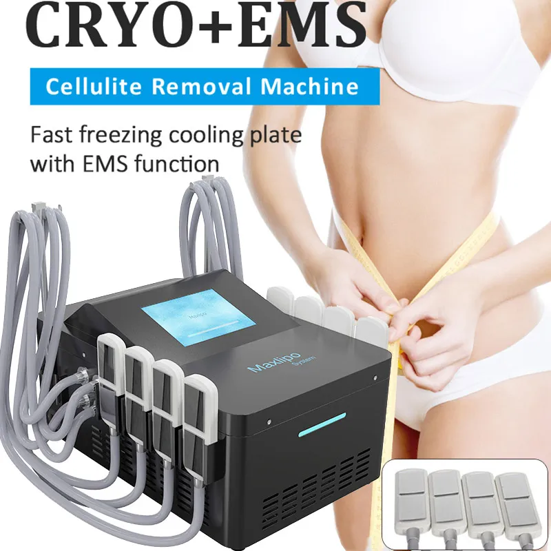 Ny Cool Tech Fat Freeze CryolipolyS Machine EMS Muscle Building Fat Reduction kroppsformningsutrustning Emszero elektromagnektisk stimulator